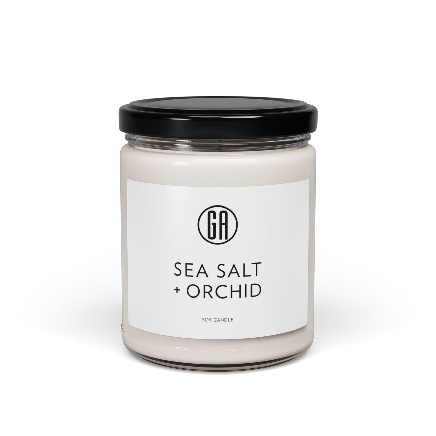 Sea Salt + Orchid Scented Soy Candle