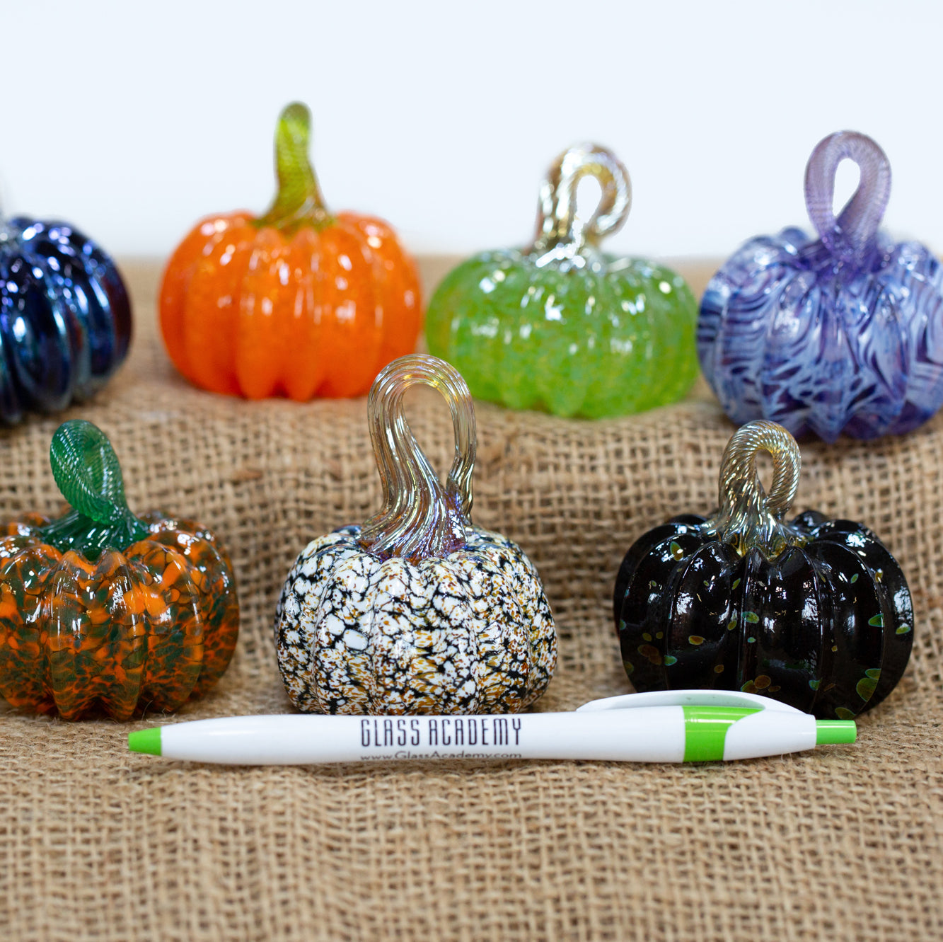 3 Art glass cinderella high quality Pumpkins