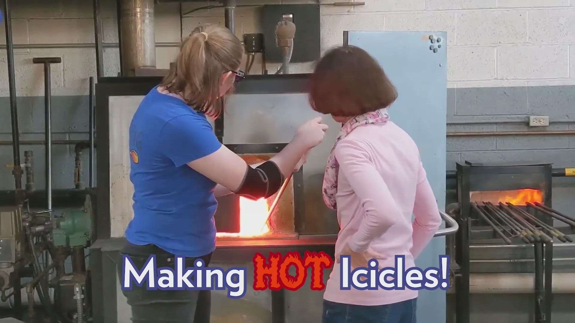 Video of our Michigan icicle glassmaking class!